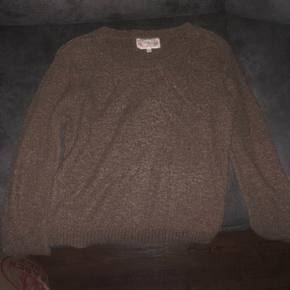 Comfy brown sweater size L AMBIANCE